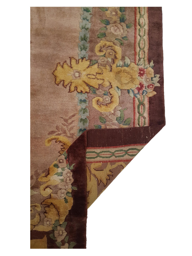 Fasa Antique Souveniry 33992 Pink Rust Traditional Antique Rug