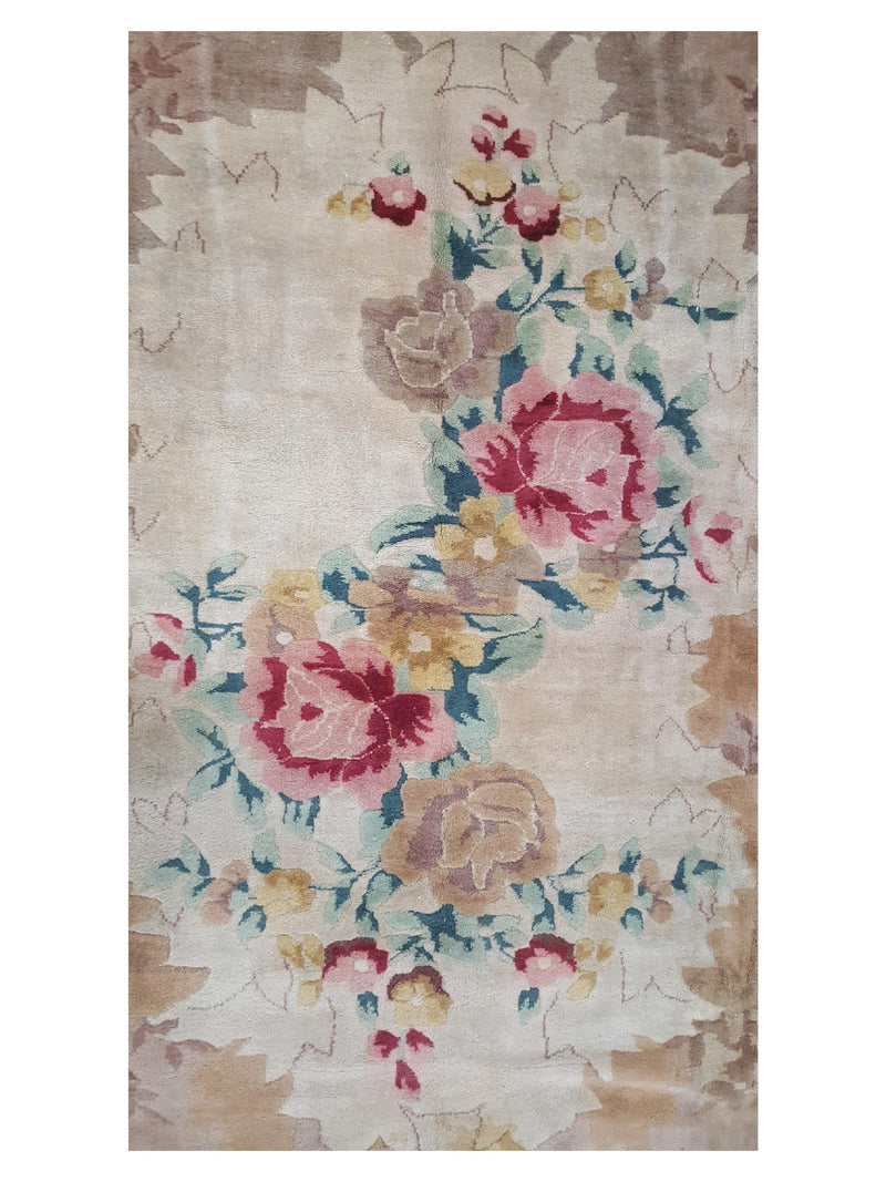 Fasa Antique Souveniry 33992 Pink Rust Traditional Antique Rug