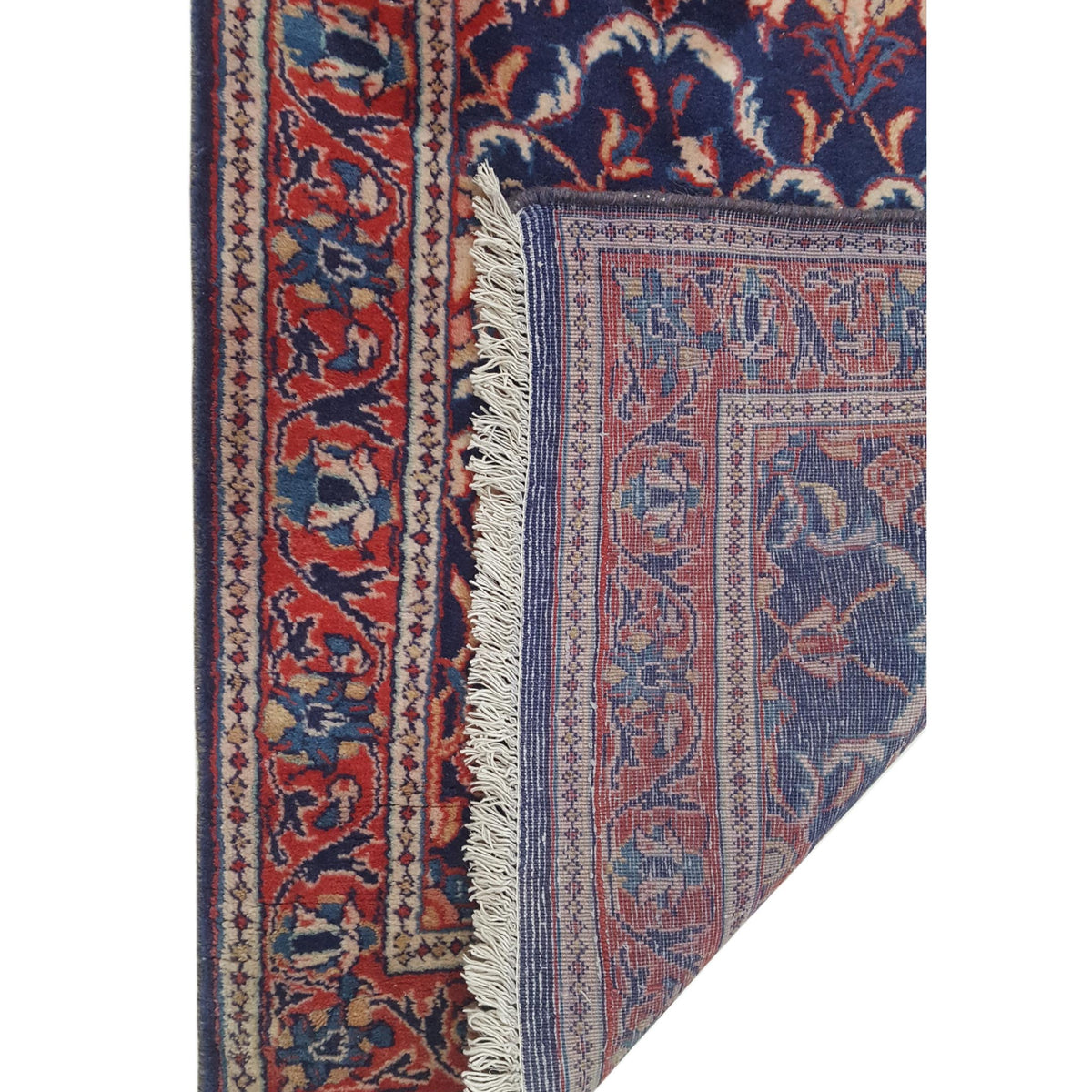 Pacific Sarouk 33998 Blue Red Traditional Hand Knotted Rug