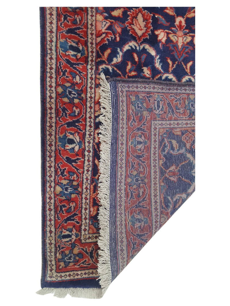 Pacific Sarouk 33998 Blue Red Traditional Hand Knotted Rug