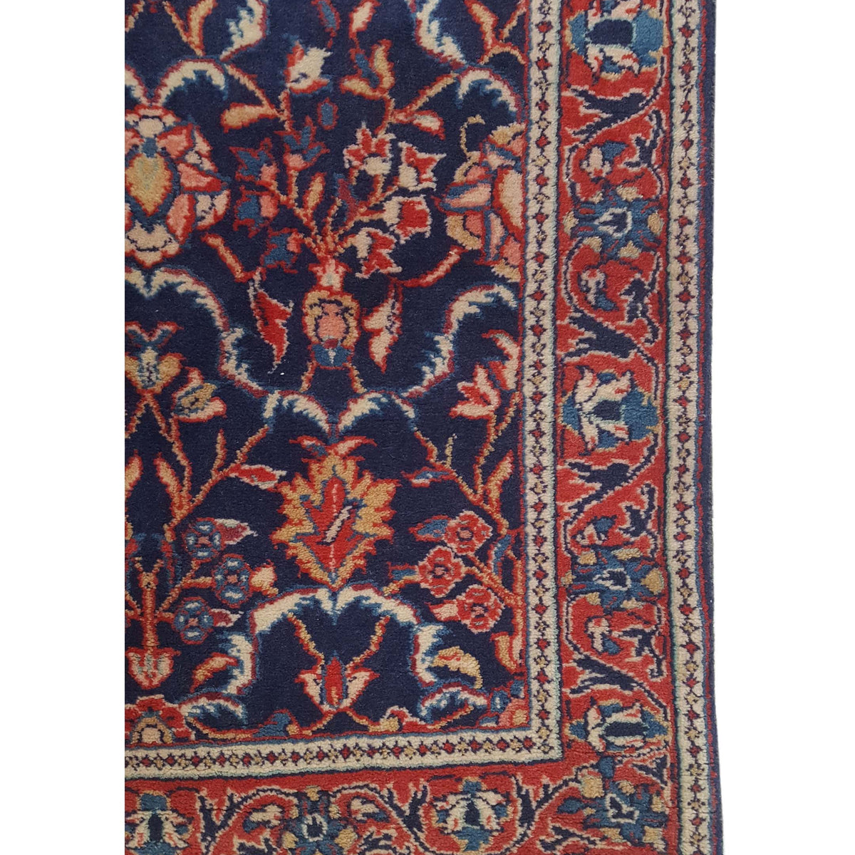 Pacific Sarouk 33998 Blue Red Traditional Hand Knotted Rug