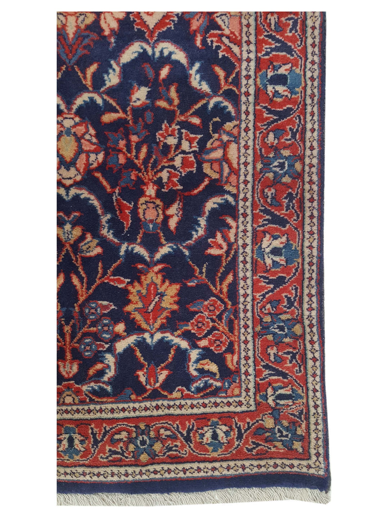 Pacific Sarouk 33998 Blue Red Traditional Hand Knotted Rug