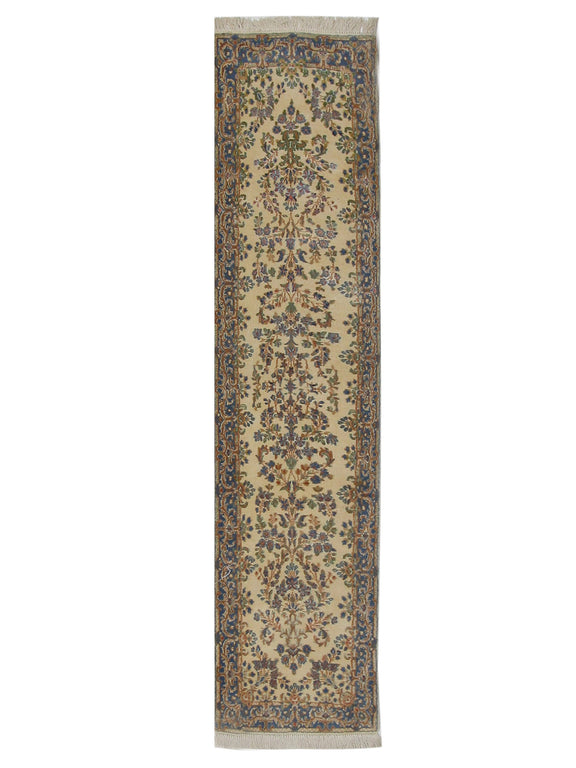 Fasa Antique Kerman  Ivory Blue Traditional