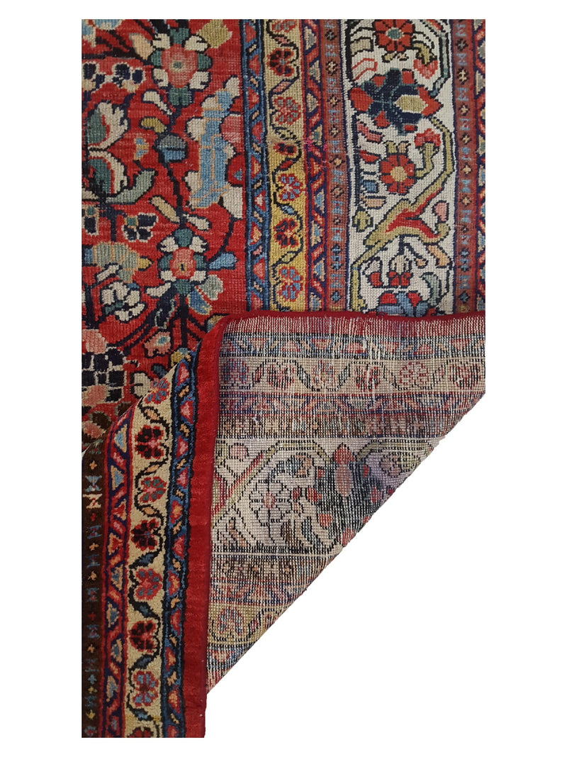 Pacific Mahal 34001 Rust Ivory Traditional Hand Knotted Rug