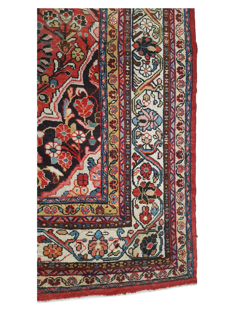 Pacific Mahal 34001 Rust Ivory Traditional Hand Knotted Rug