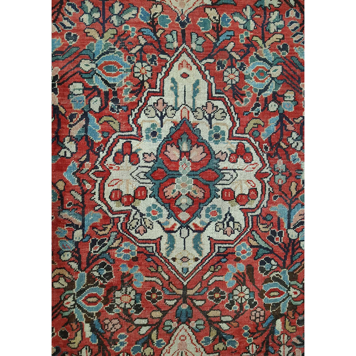Pacific Mahal 34001 Rust Ivory Traditional Hand Knotted Rug