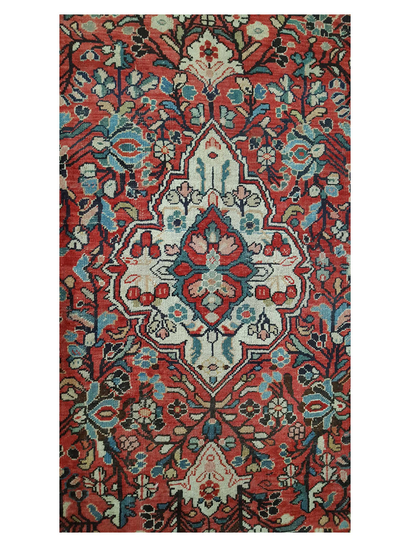 Pacific Mahal 34001 Rust Ivory Traditional Hand Knotted Rug