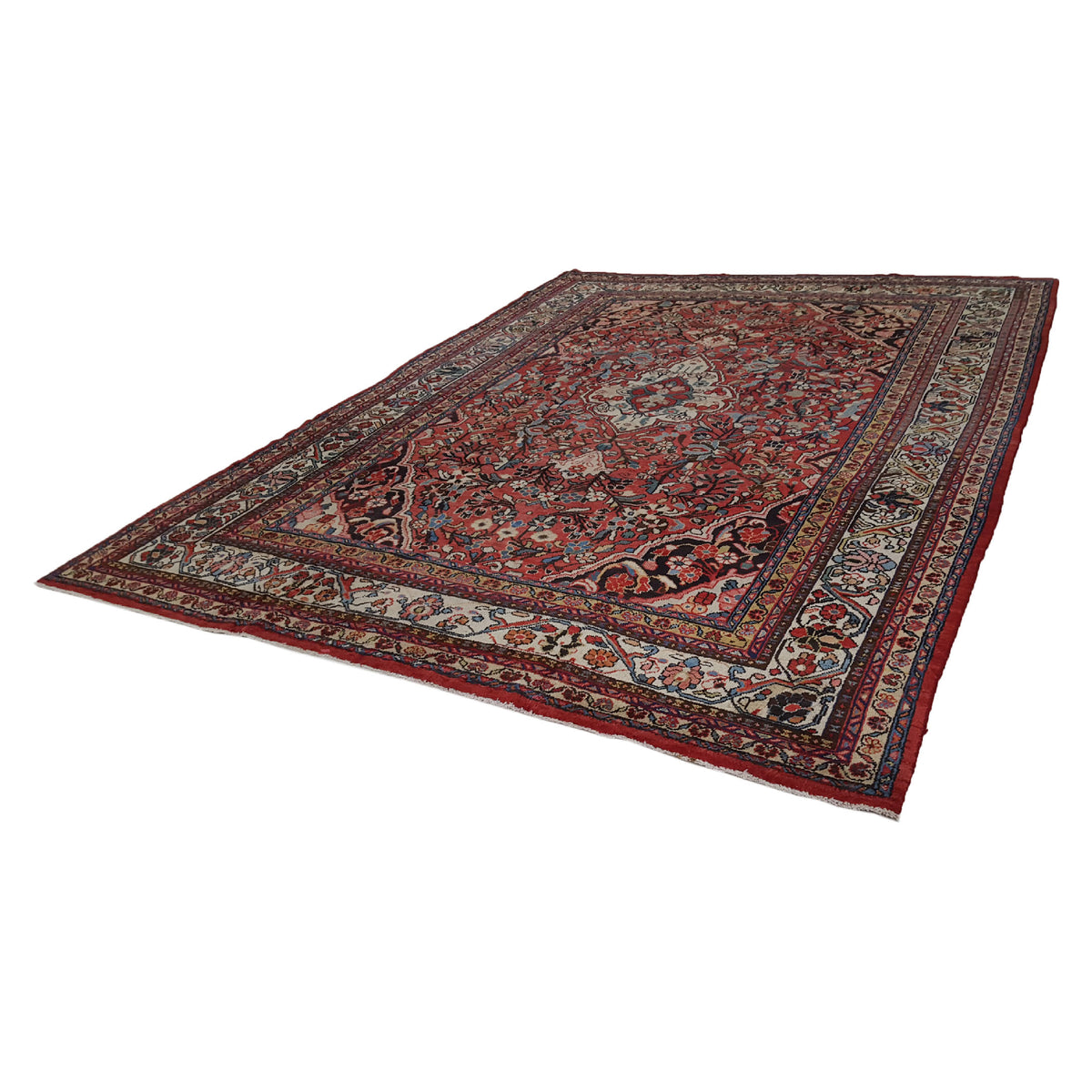 Pacific Mahal 34001 Rust Ivory Traditional Hand Knotted Rug