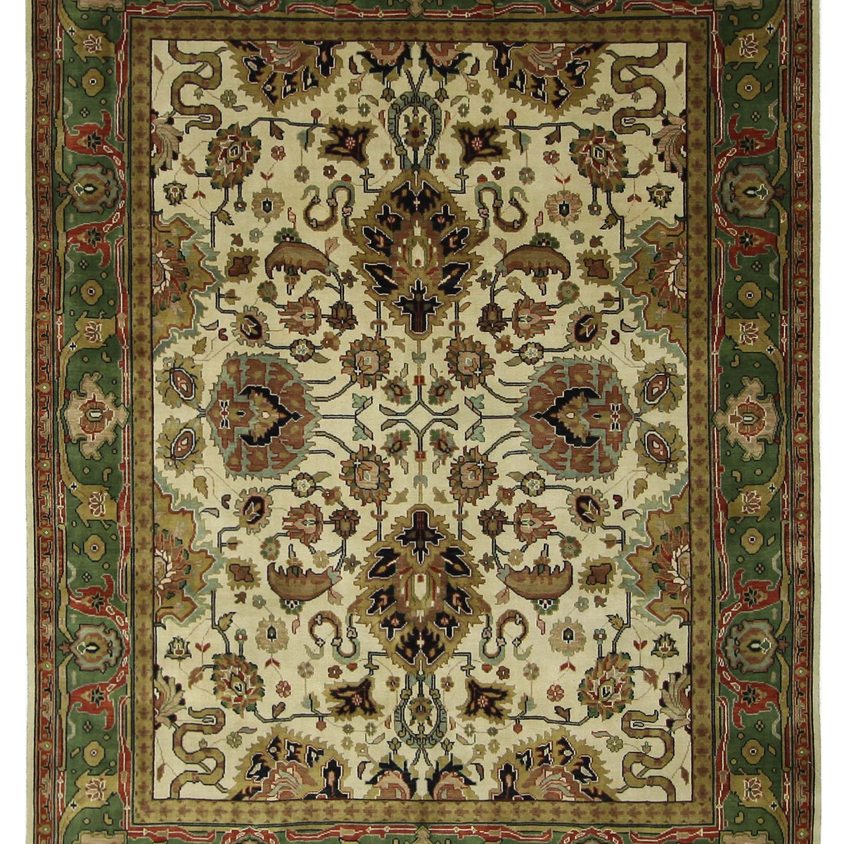 Pacific Tribal  Ivory Green Traditional