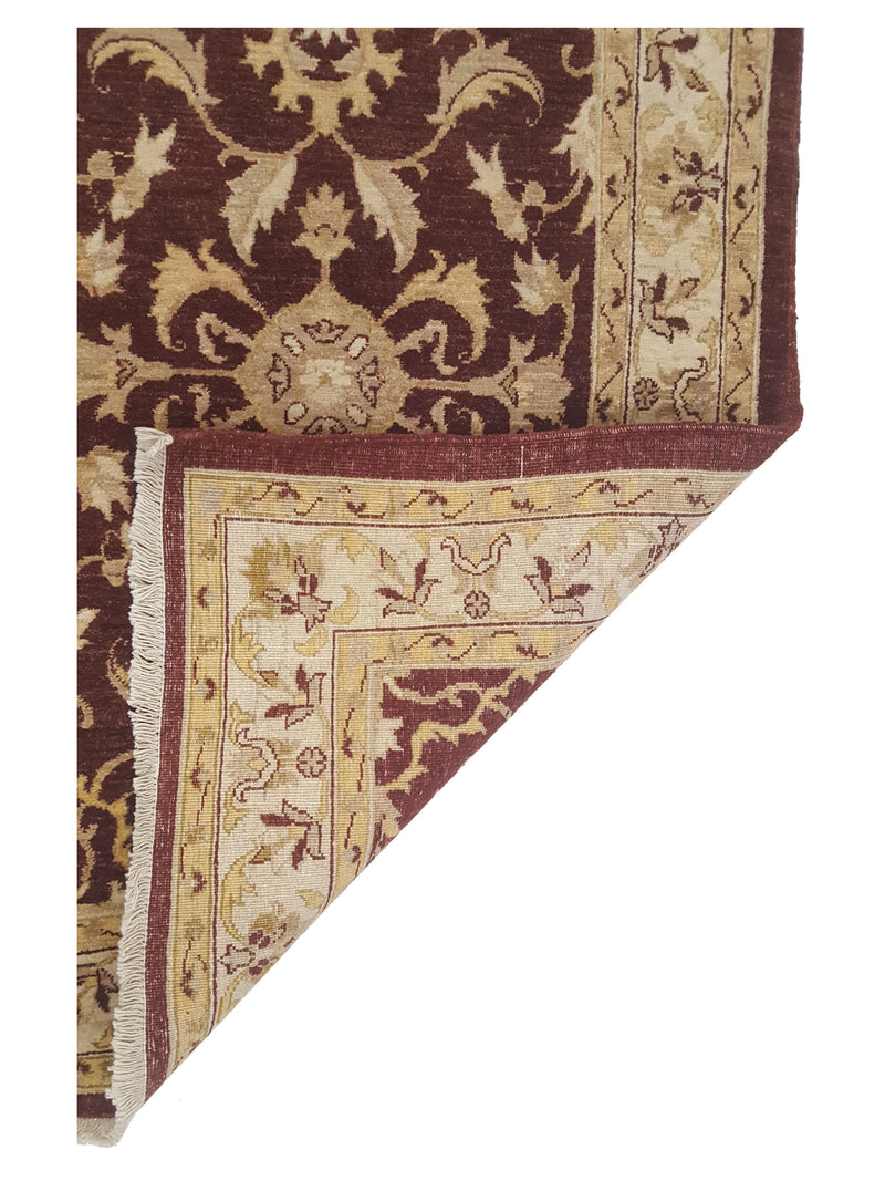Pacific Ziegler 34377 Brown Ivory Transitional Hand Knotted Rug