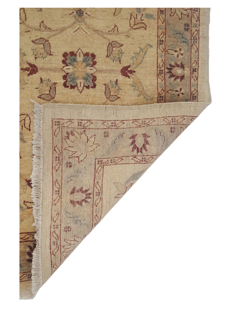 Pacific Ziegler 34378 Ivory Brown Transitional Hand Knotted Rug