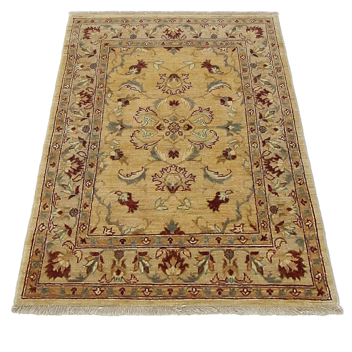 Pacific Ziegler 34381 Beige Beige Transitional Hand Knotted Rug