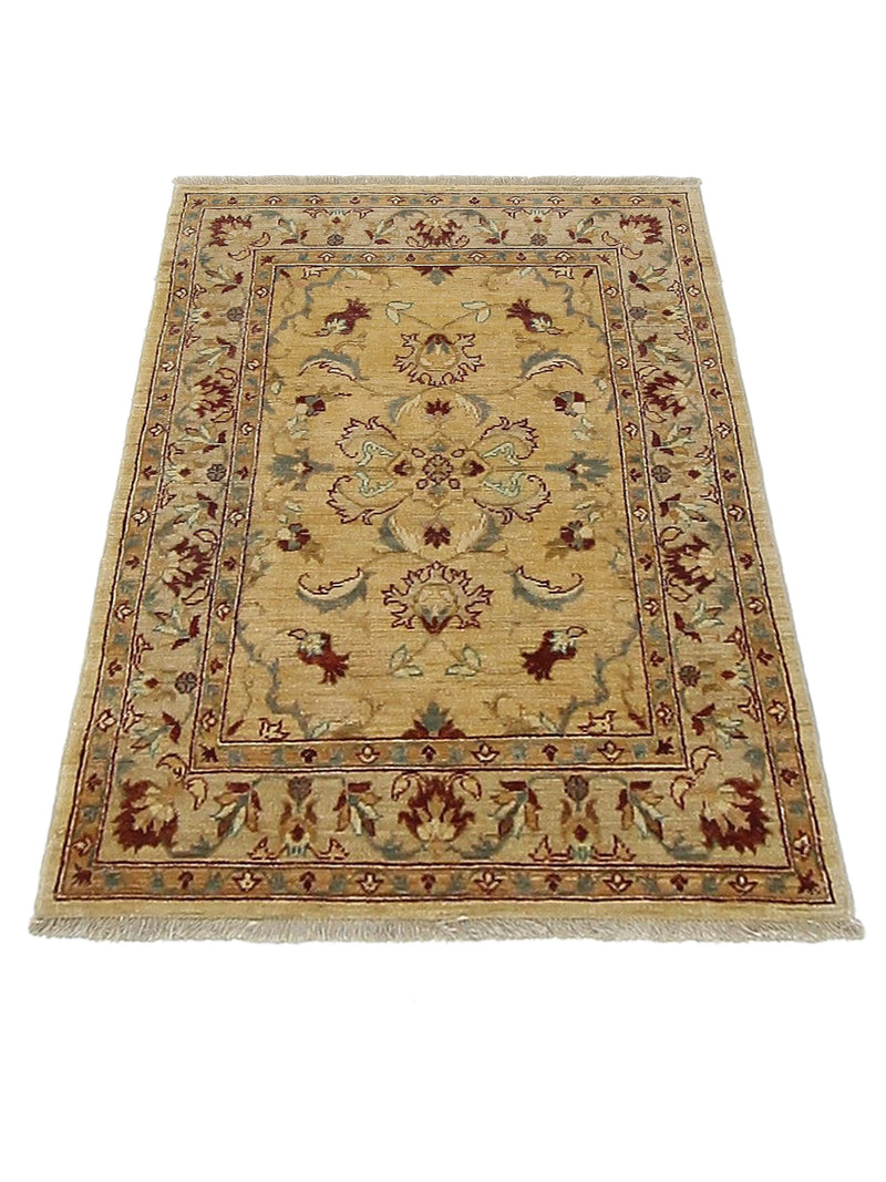 Pacific Ziegler 34381 Beige Beige Transitional Hand Knotted Rug