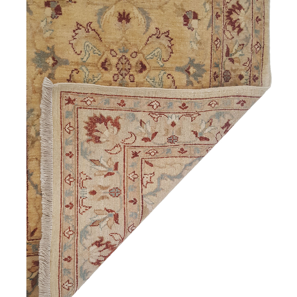 Pacific Ziegler 34381 Beige Beige Transitional Hand Knotted Rug
