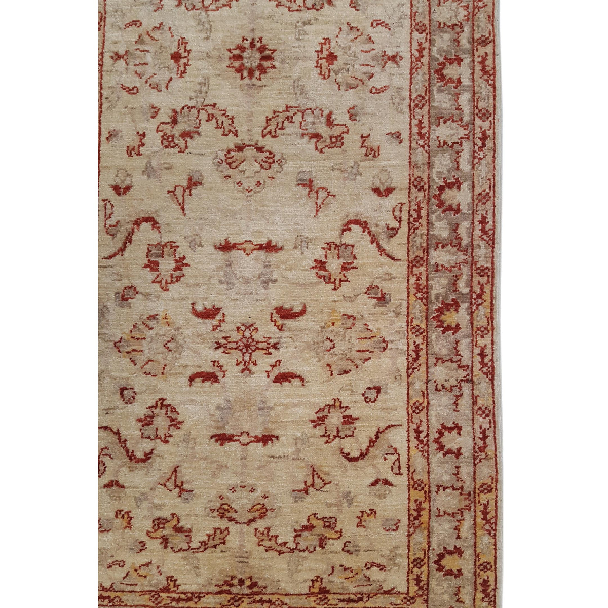Pacific Ziegler 34406 Ivory Lt.Brown Transitional Hand Knotted Rug