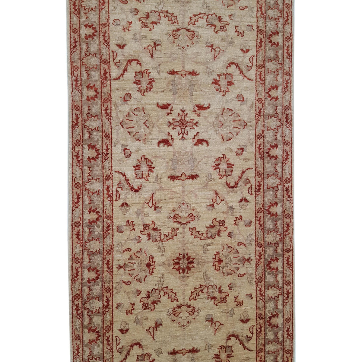 Pacific Ziegler 34406 Ivory Lt.Brown Transitional Hand Knotted Rug