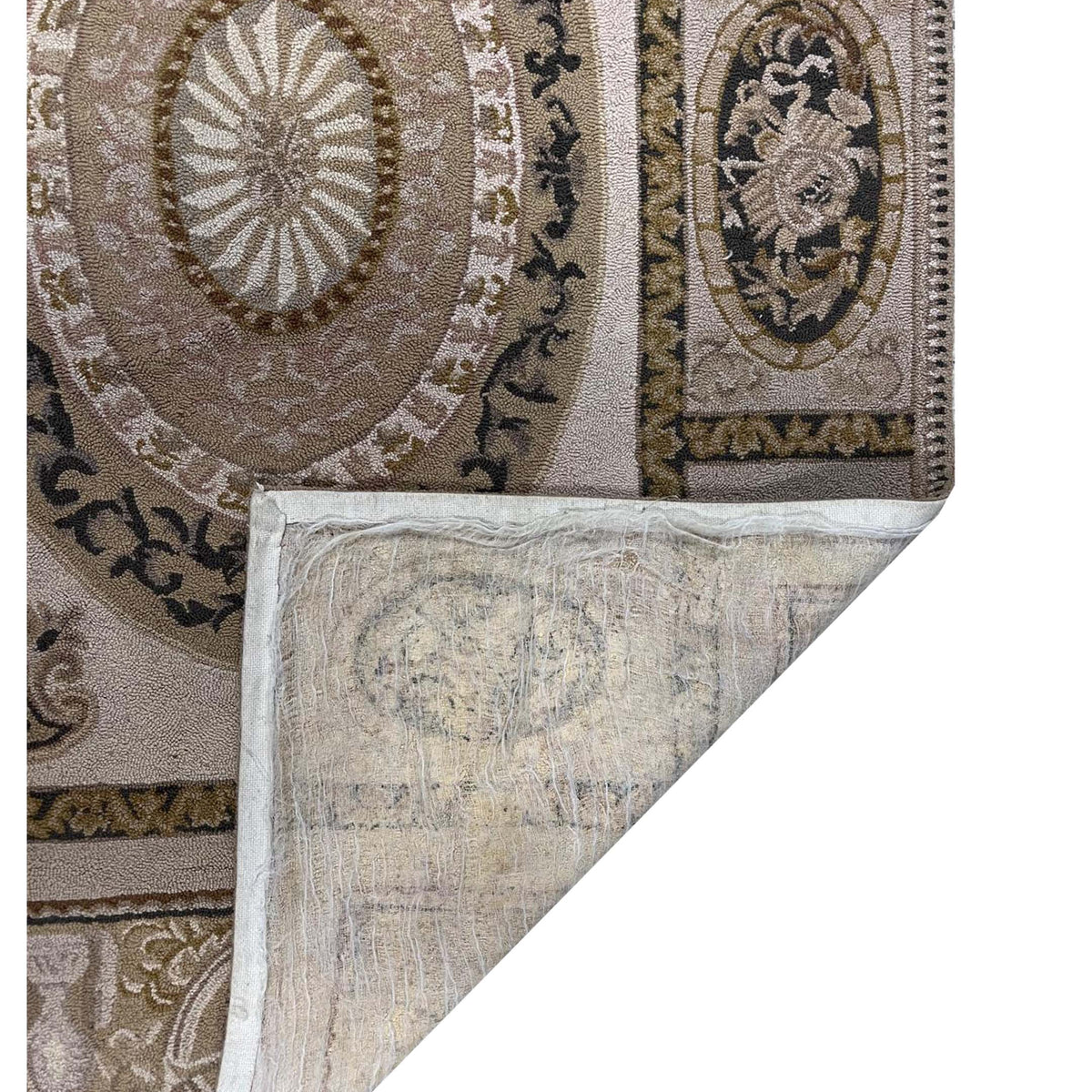 Aura Hook 34432 Beige Beige Transitional Hand Woven Rug