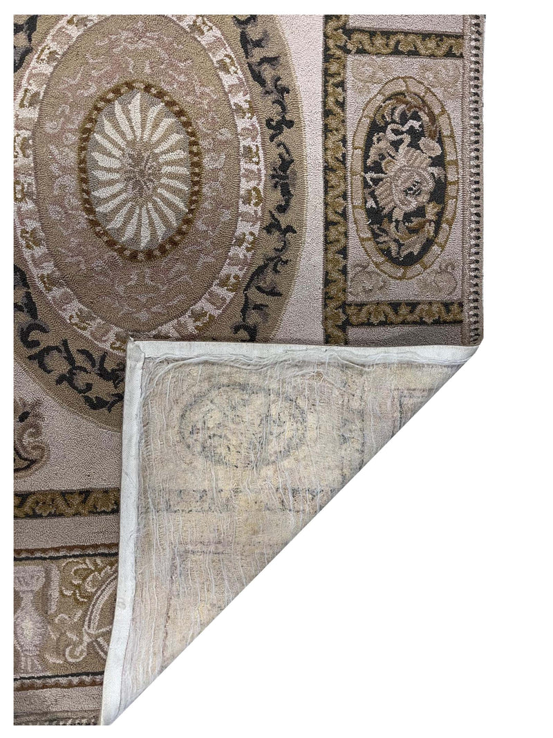 Aura Hook 34432 Beige Beige Transitional Hand Woven Rug