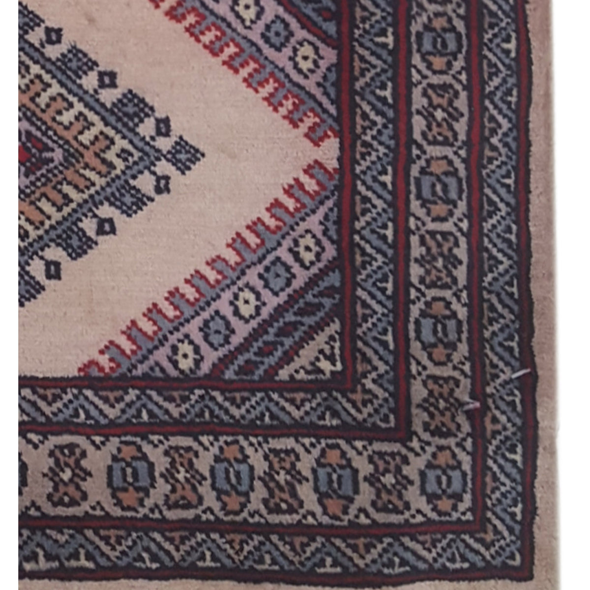 Pacific Bokhara 34447 Beige Rust Traditional Hand Knotted Rug