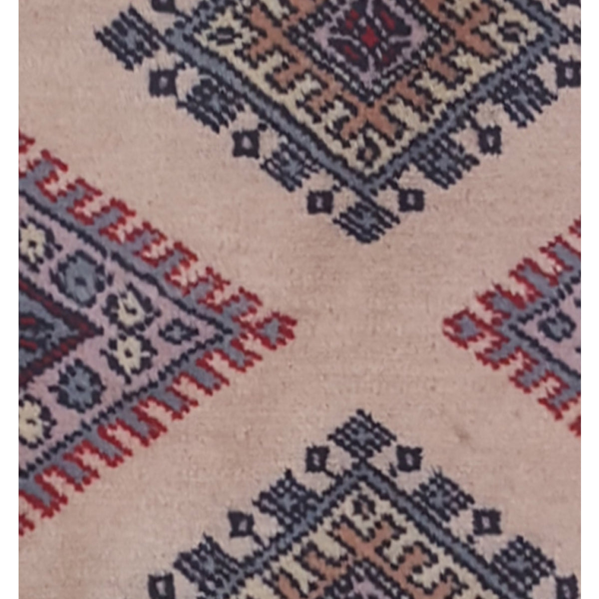 Pacific Bokhara 34447 Beige Rust Traditional Hand Knotted Rug