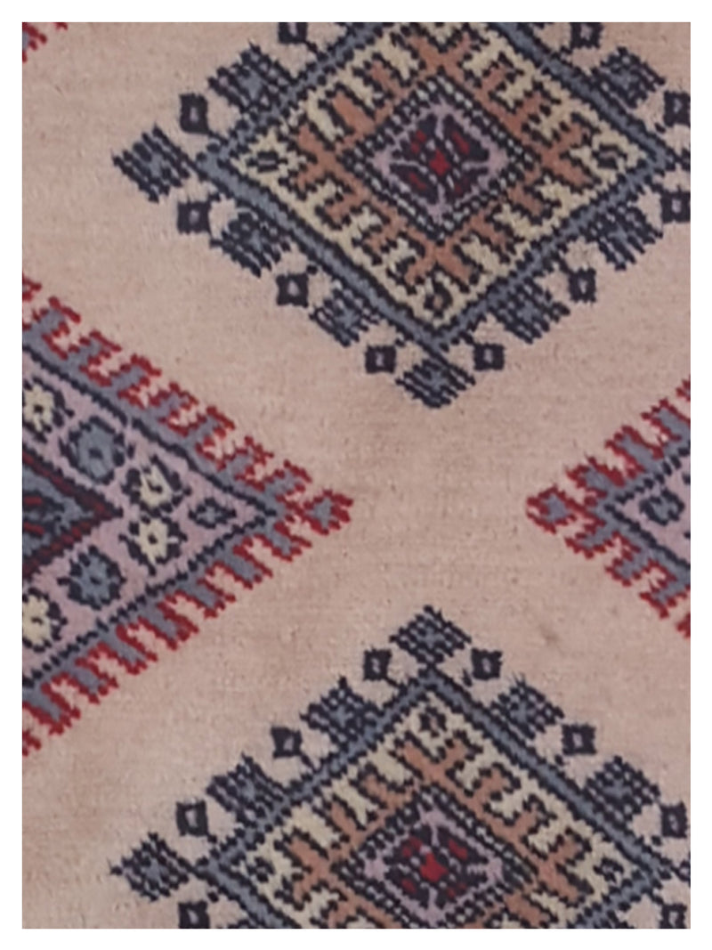 Pacific Bokhara 34447 Beige Rust Traditional Hand Knotted Rug