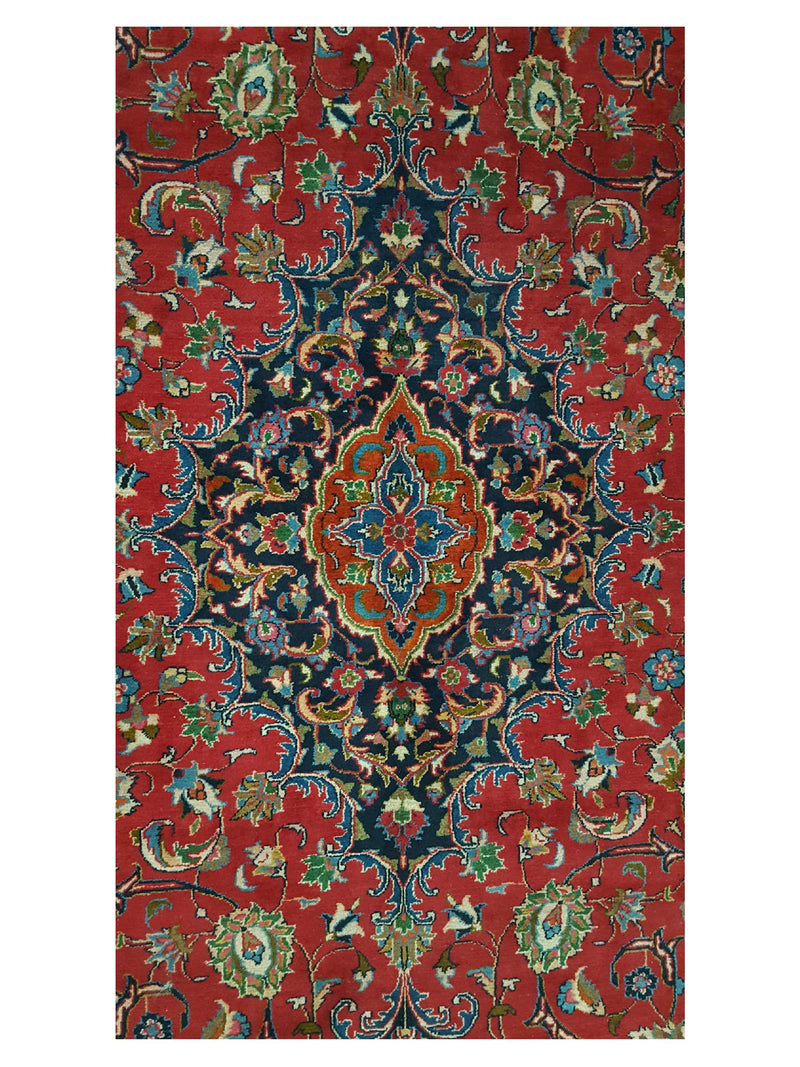 Pacific Mashad 34962 Red Navy Traditional Semi Antique Rug