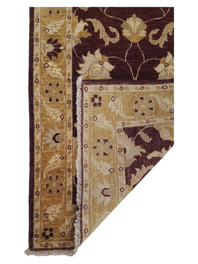 Pacific Ziegler 35412 Brown Gold Transitional Hand Knotted Rug