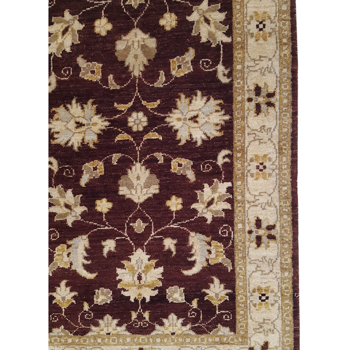 Pacific Ziegler 35414 Brown Gold Transitional Hand Knotted Rug