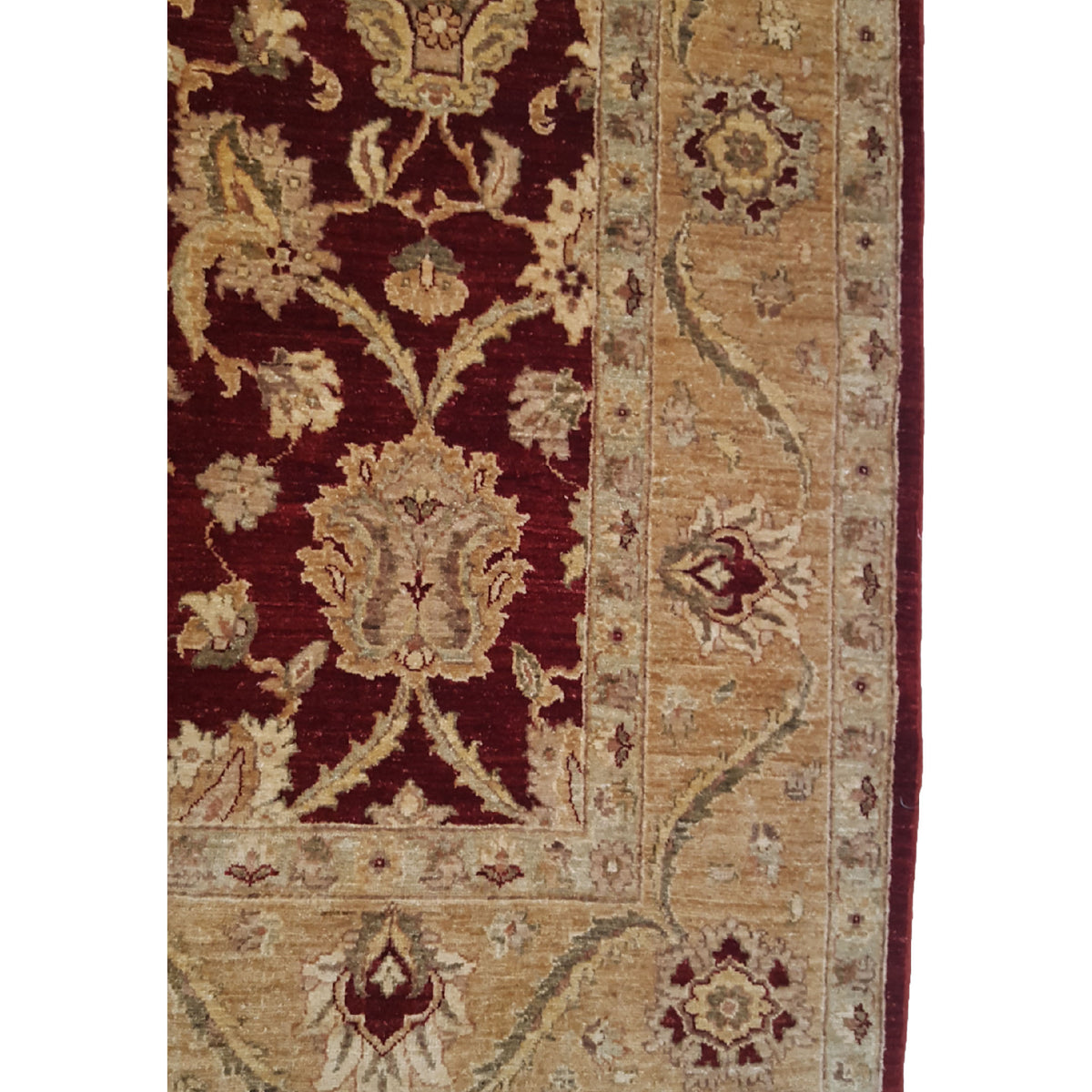 Pacific Ziegler 35424 Red Gold Transitional Hand Knotted Rug