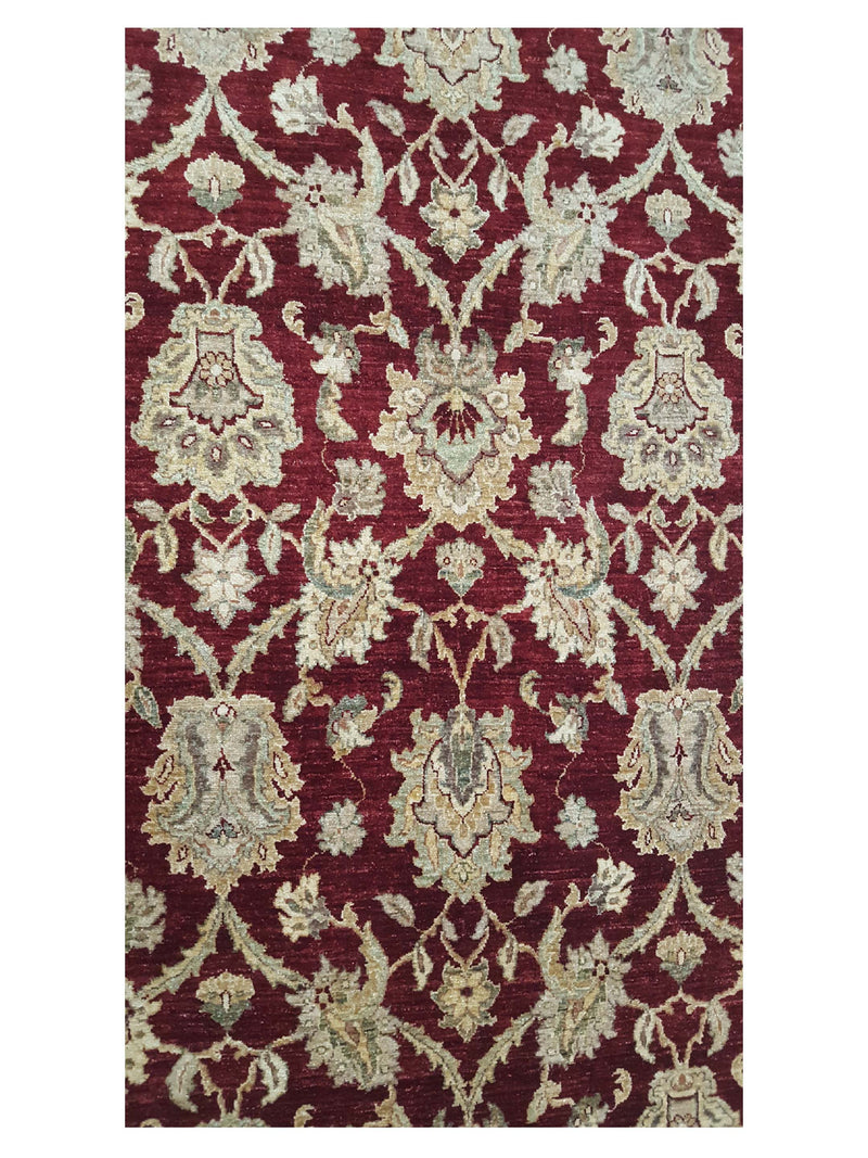 Pacific Ziegler 35424 Red Gold Transitional Hand Knotted Rug
