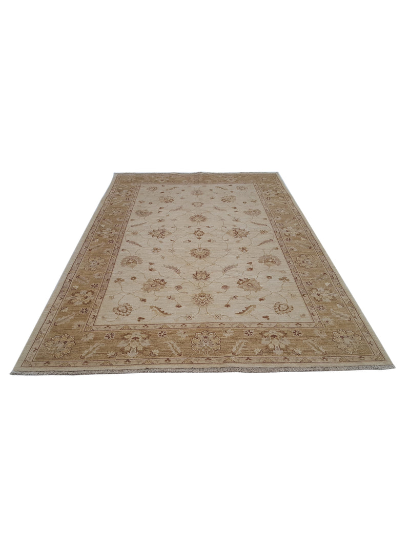 Pacific Ziegler 35425 Beige Gold Transitional Hand Knotted Rug