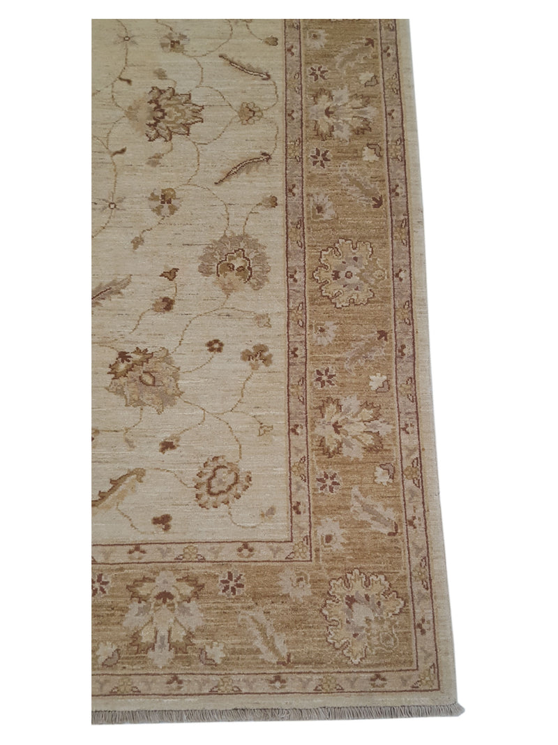 Pacific Ziegler 35425 Beige Gold Transitional Hand Knotted Rug