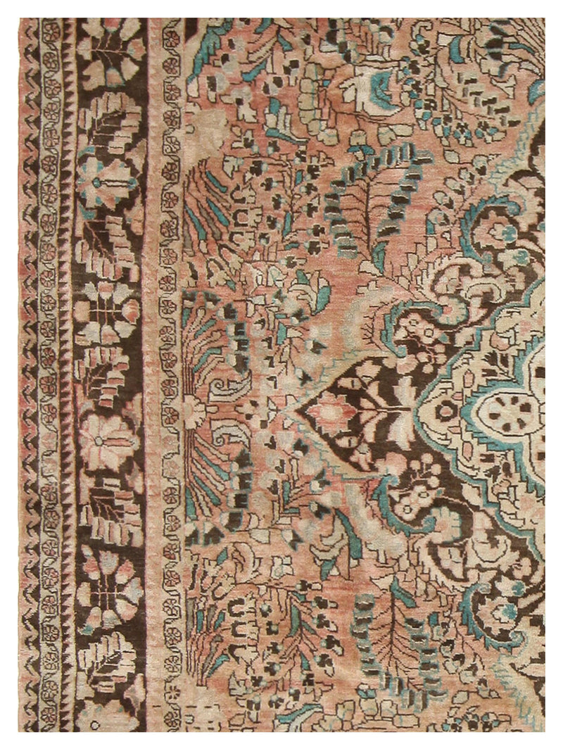 Pacific Lilian 35466 Peach Brown Traditional Hand Knotted Rug