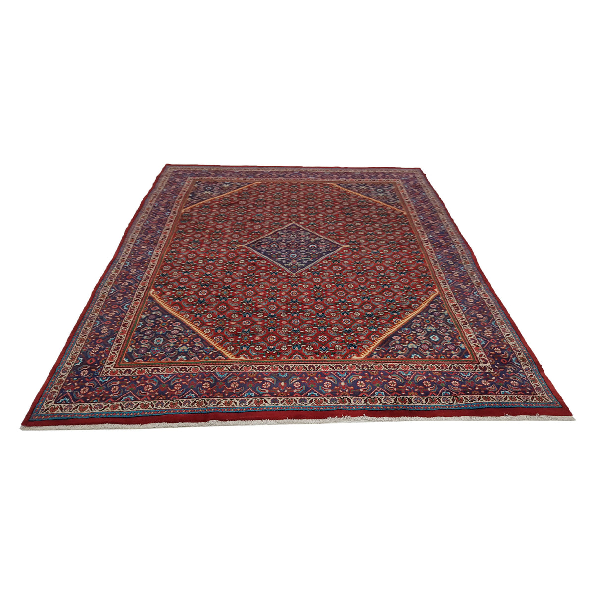 Pacific Mahal 35468 Red Navy Traditional Hand Knotted Rug