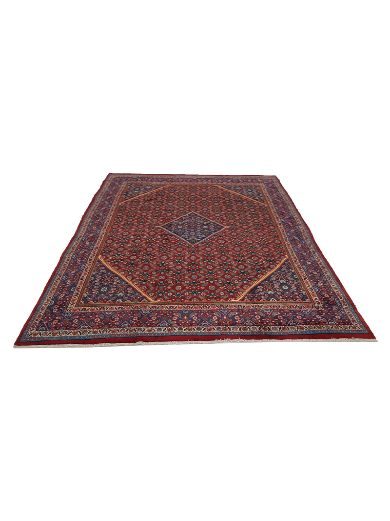 Pacific Mahal 35468 Red Navy Traditional Hand Knotted Rug