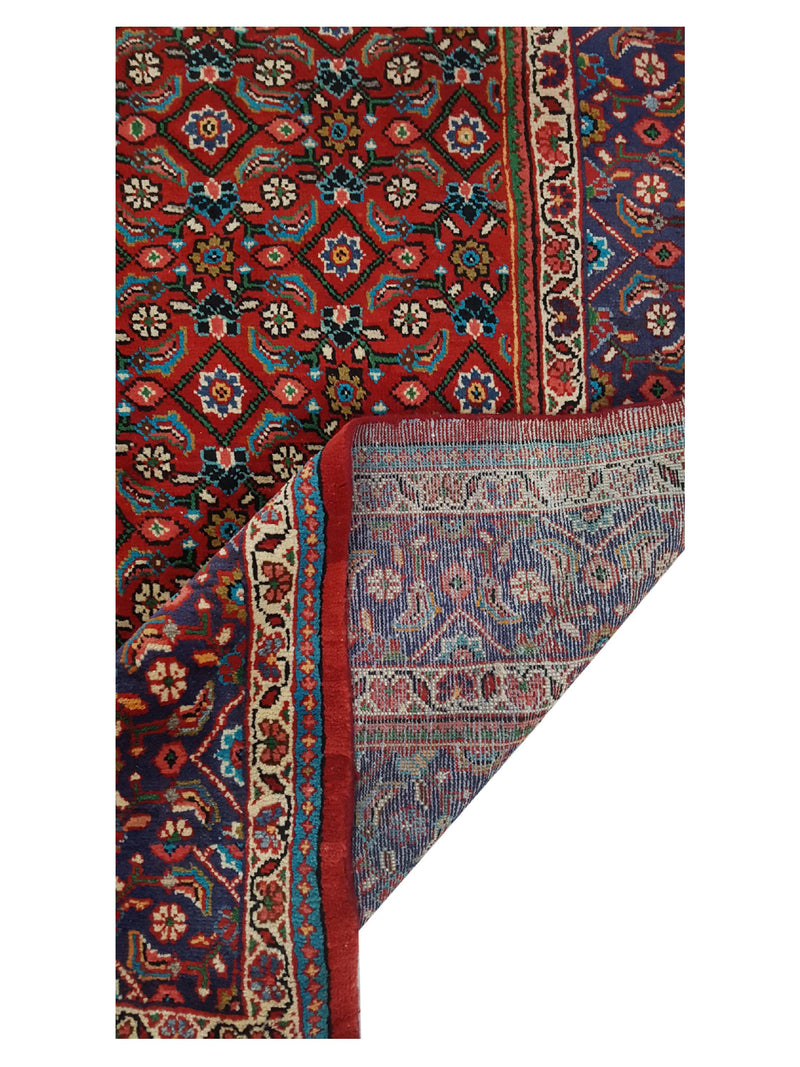 Pacific Mahal 35468 Red Navy Traditional Hand Knotted Rug