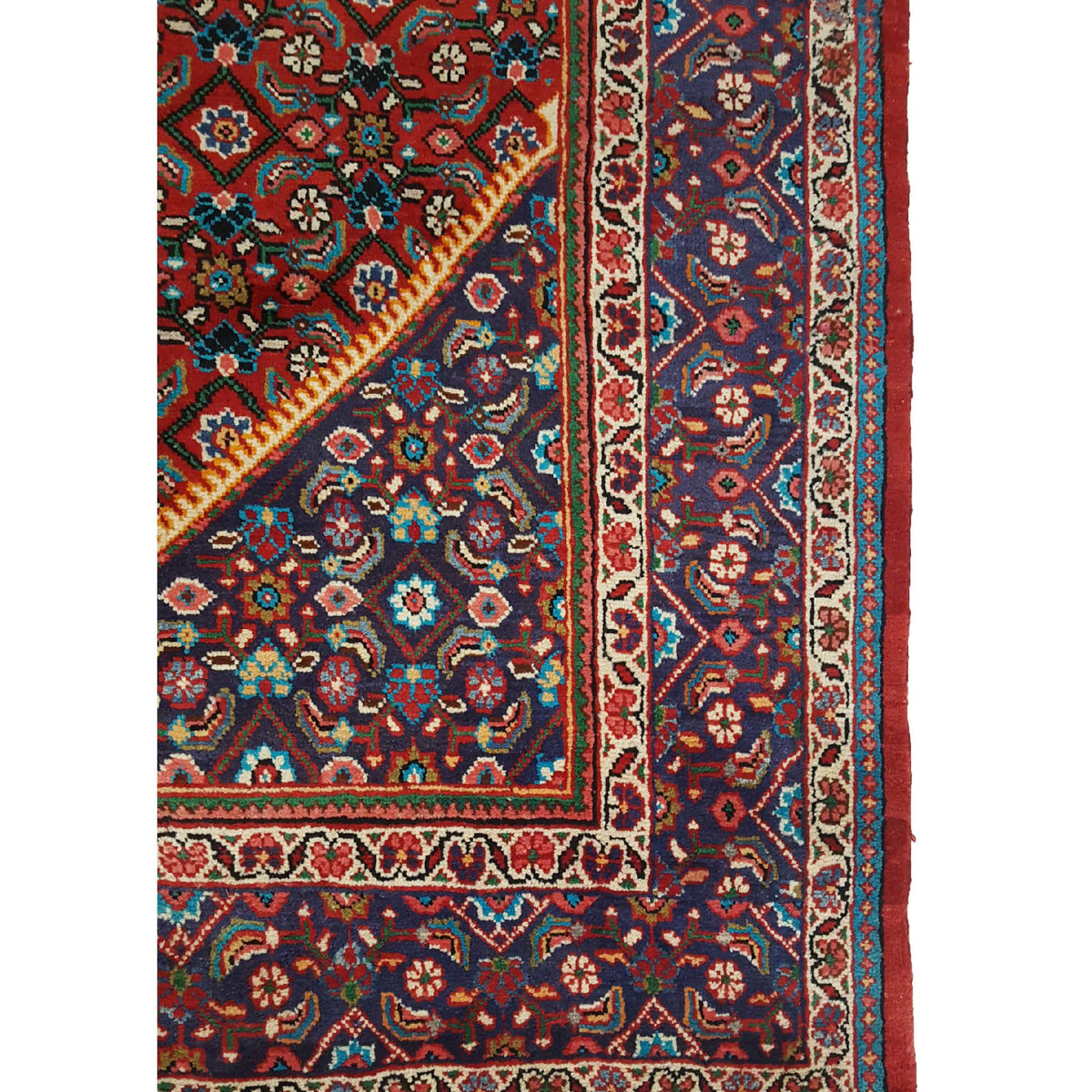Pacific Mahal 35468 Red Navy Traditional Hand Knotted Rug