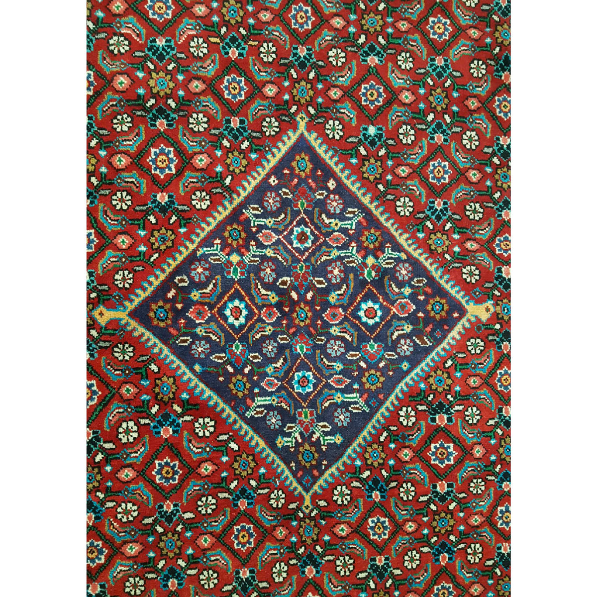 Pacific Mahal 35468 Red Navy Traditional Hand Knotted Rug
