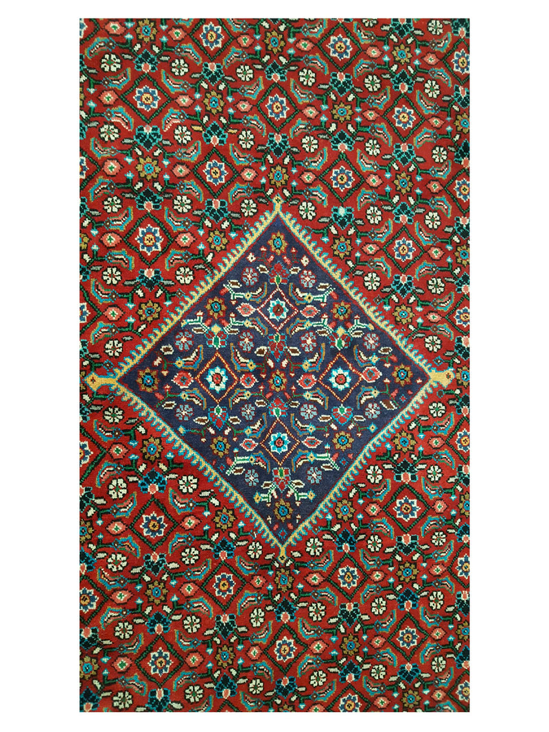 Pacific Mahal 35468 Red Navy Traditional Hand Knotted Rug