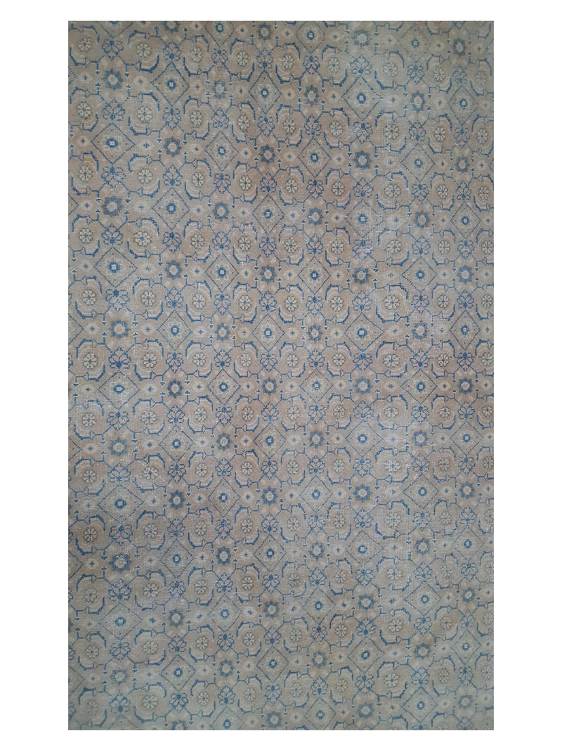 Pacific Mahal 35476 Peach Blue Traditional Hand Knotted Rug