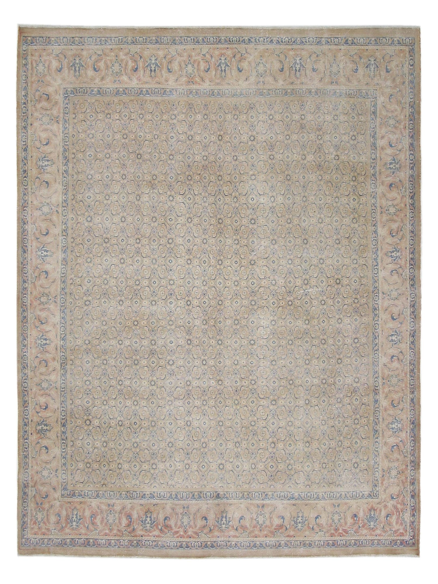 Pacific Mahal  Peach Blue Traditional