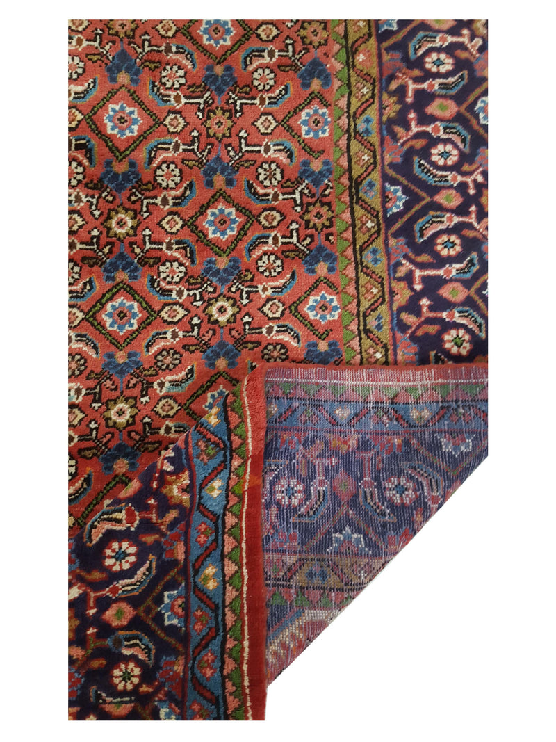 Pacific Mahal 35496 Red Navy Traditional Hand Knotted Rug