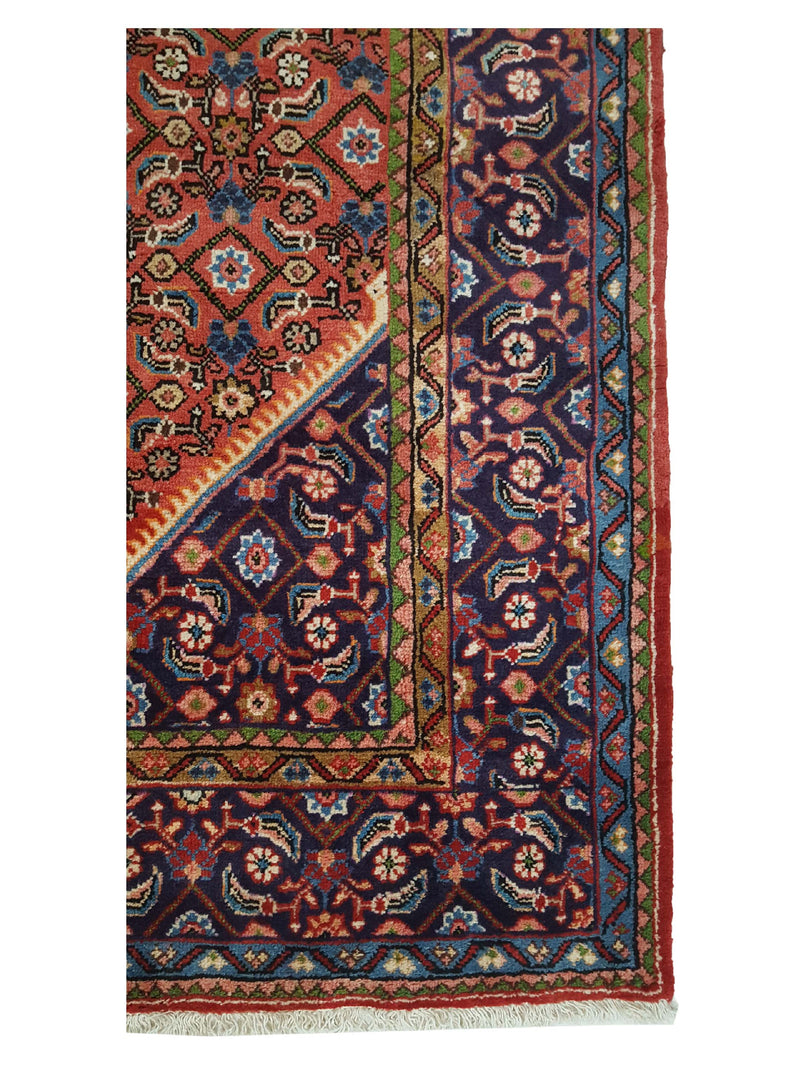 Pacific Mahal 35496 Red Navy Traditional Hand Knotted Rug