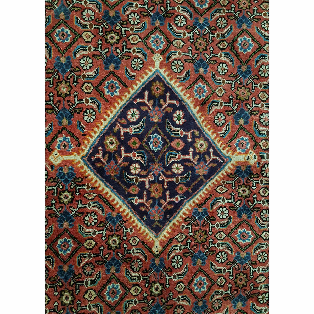 Pacific Mahal 35496 Red Navy Traditional Hand Knotted Rug