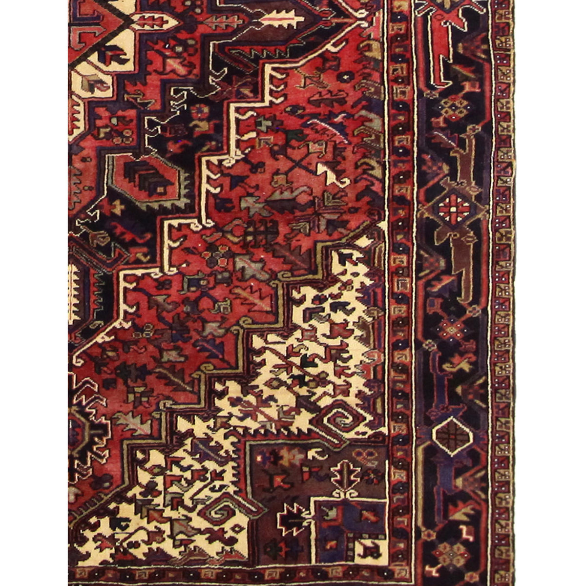 Pacific Heriz 35563 Red Beige Traditional Hand Knotted Rug