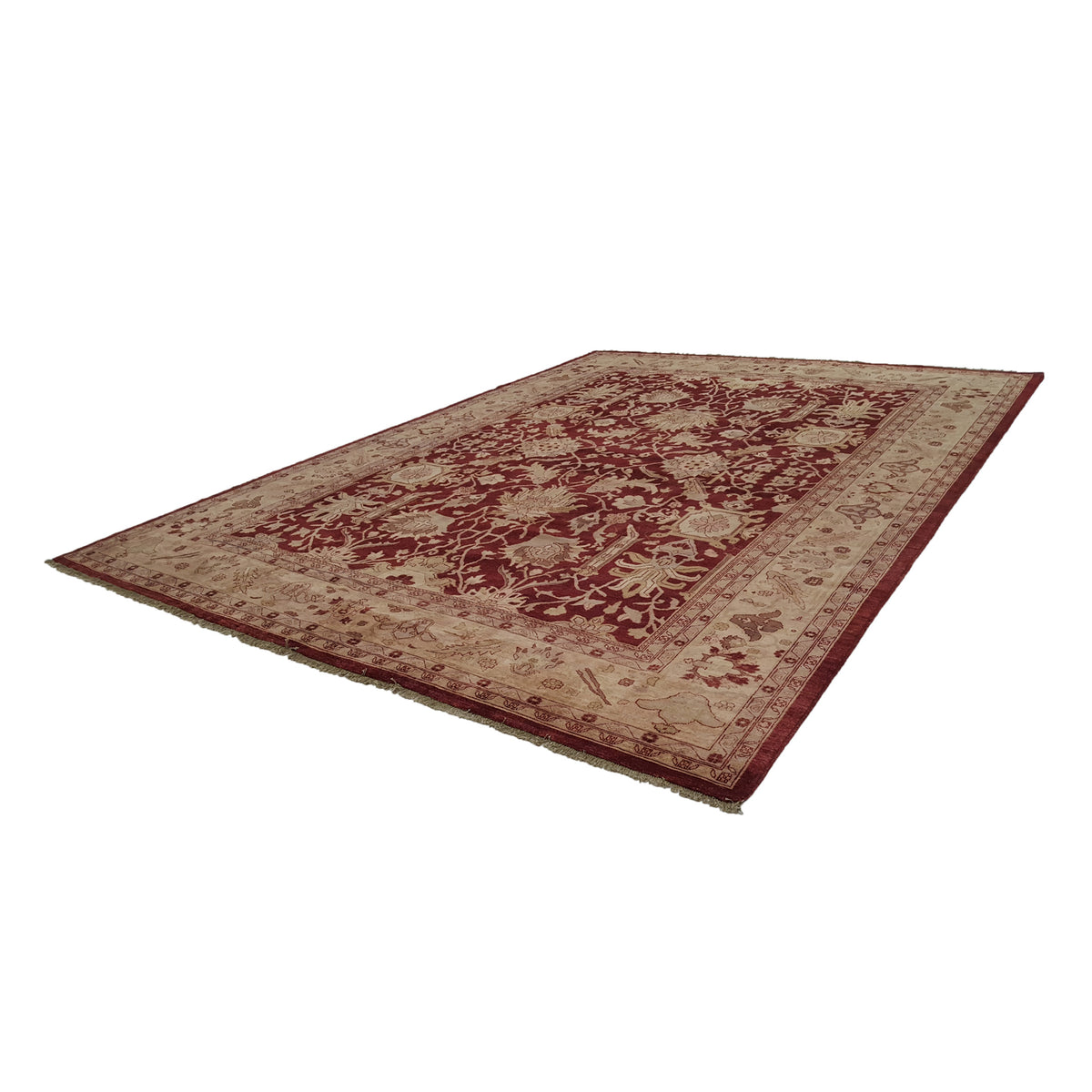 Pacific Ziegler 35569 Red Lt.Rose Transitional Hand Knotted Rug