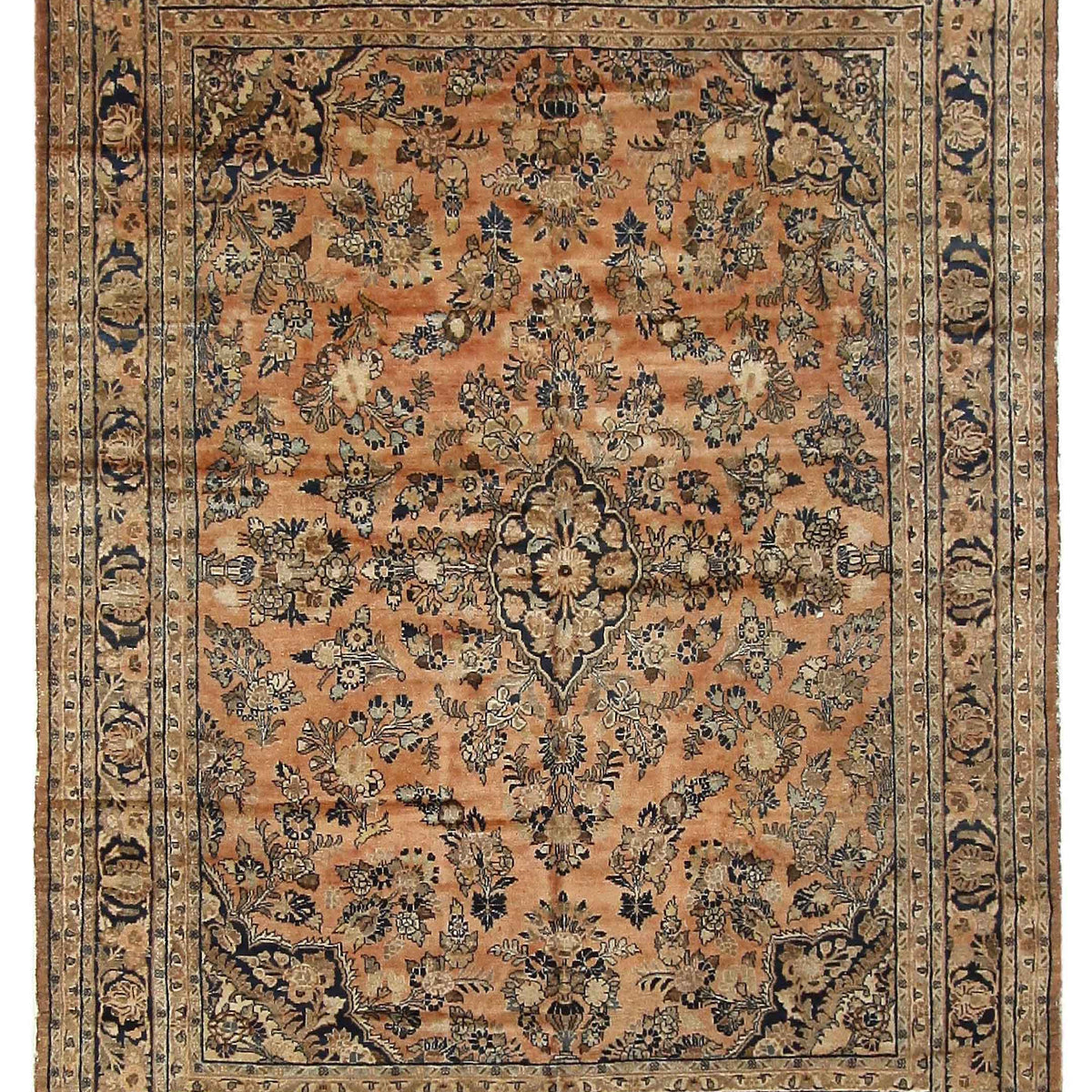 Fasa Antique Lilian  Coral Indigo Traditional