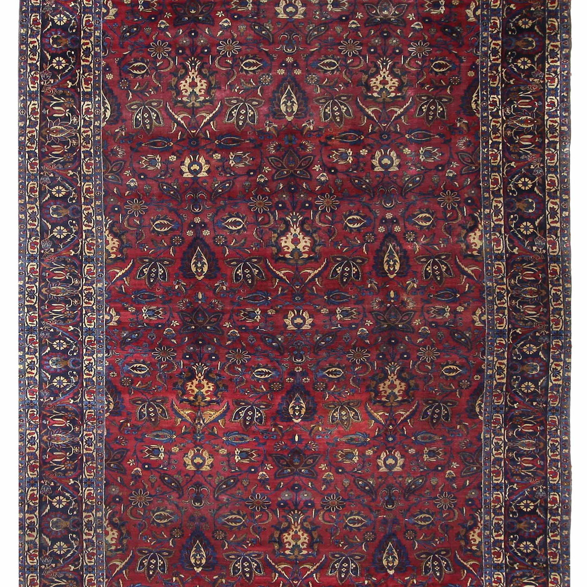 Fasa Antique Kerman  Rust Navy Traditional