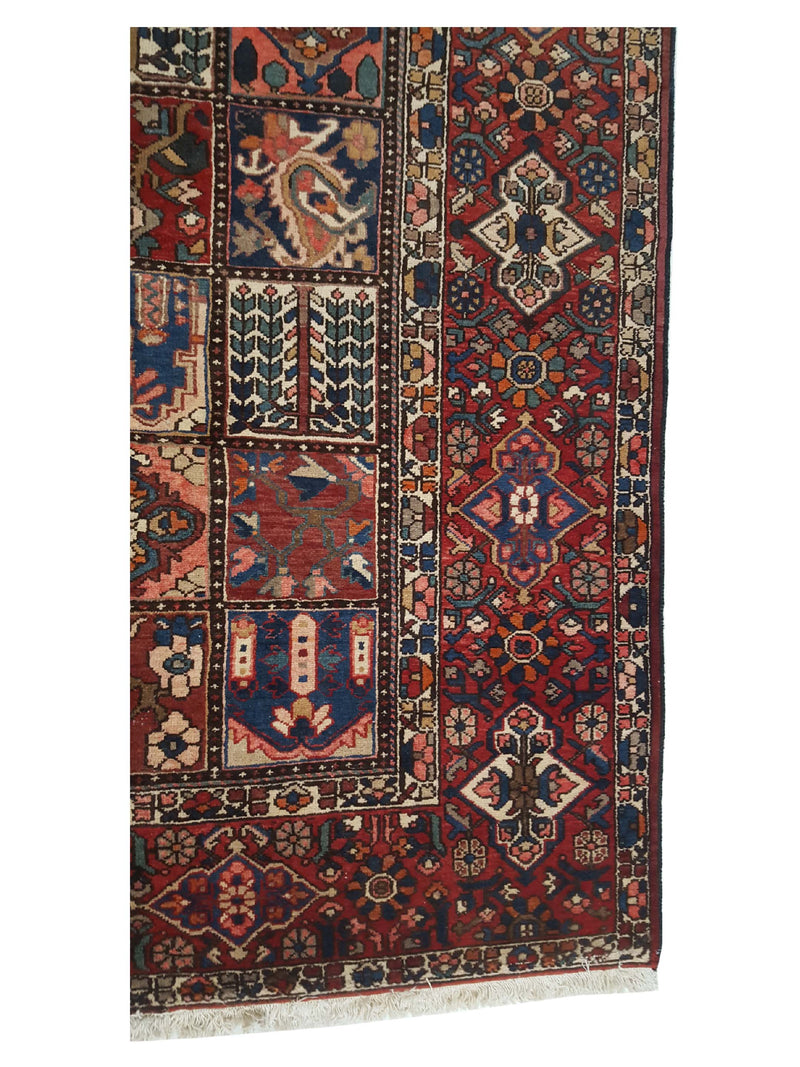 Fasa Antique Bakhtiyari 35584 Multi Rust Traditional Antique Rug