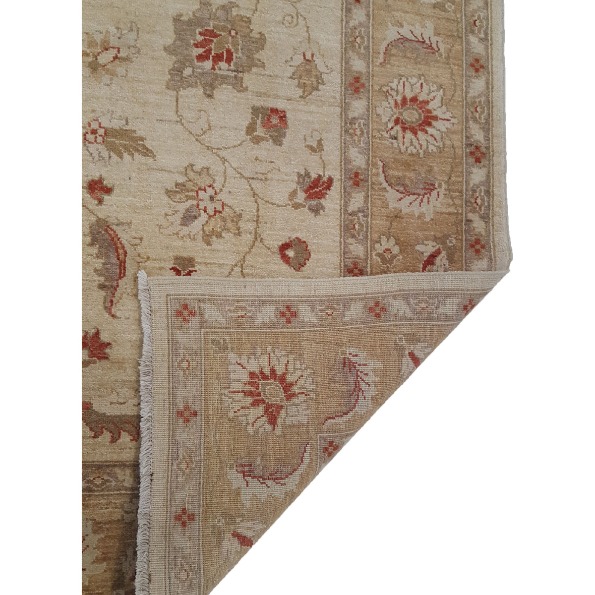 Pacific Ziegler 35596 Beige Gold Transitional Hand Knotted Rug